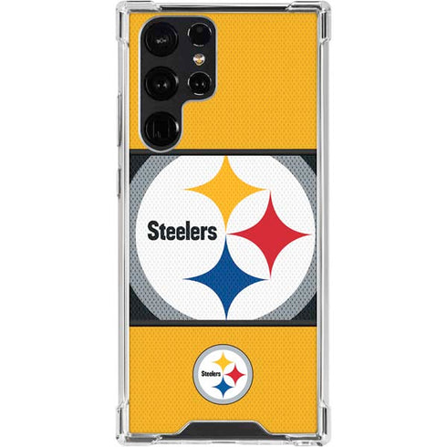 NFL Pittsburgh Steelers Zone Block Galaxy S24 Ultra Clear Case