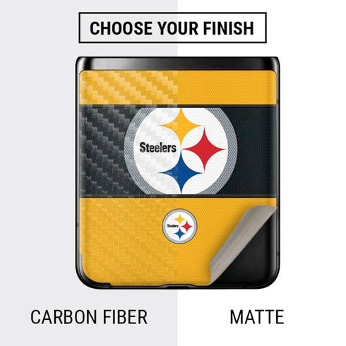 NFL Pittsburgh Steelers Zone Block Galaxy Z Flip Skin