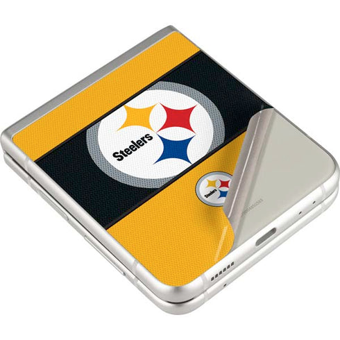 NFL Pittsburgh Steelers Zone Block Galaxy Z Flip3 5G Skin