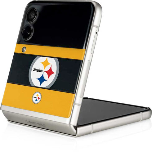 NFL Pittsburgh Steelers Zone Block Galaxy Z Flip3 5G Skin