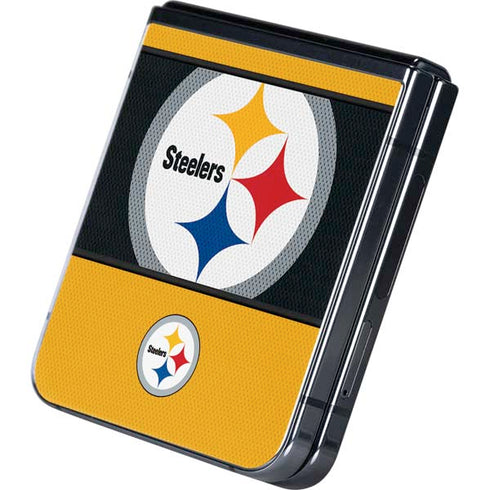 NFL Pittsburgh Steelers Zone Block Galaxy Z Flip5 5G Skin