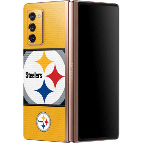 NFL Pittsburgh Steelers Zone Block Galaxy Z Fold2 5G Skin