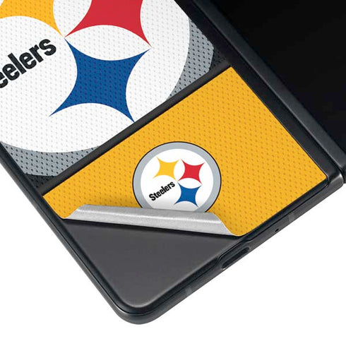 NFL Pittsburgh Steelers Zone Block Galaxy Z Fold4 5G Skin