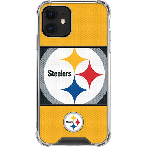 NFL Pittsburgh Steelers Zone Block iPhone 12 Clear Case