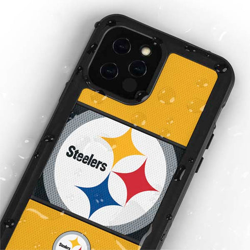NFL Pittsburgh Steelers Zone Block iPhone 12 Pro Max Waterproof Case