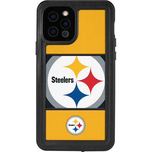 NFL Pittsburgh Steelers Zone Block iPhone 12 Pro Waterproof Case