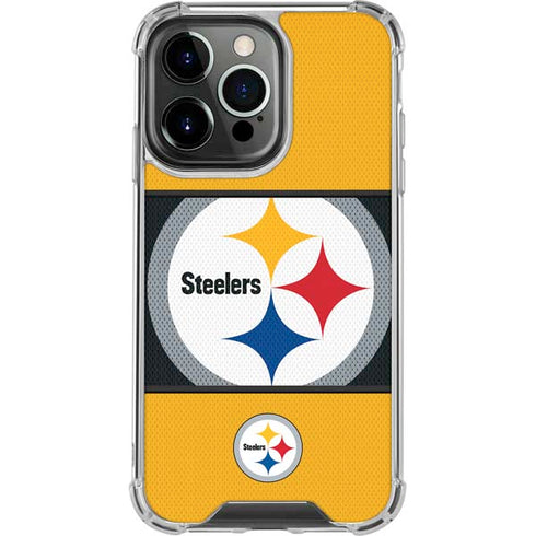 NFL Pittsburgh Steelers Zone Block iPhone 13 Pro Clear Case