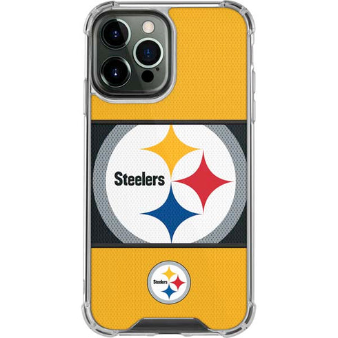 NFL Pittsburgh Steelers Zone Block iPhone 13 Pro Max Clear Case