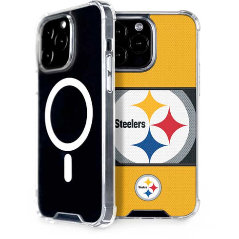 NFL Pittsburgh Steelers Zone Block iPhone 13 Pro Max MagSafe Case
