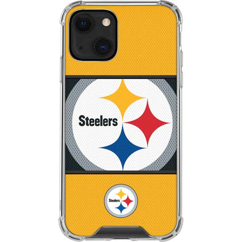 NFL Pittsburgh Steelers Zone Block iPhone 14 Clear Case