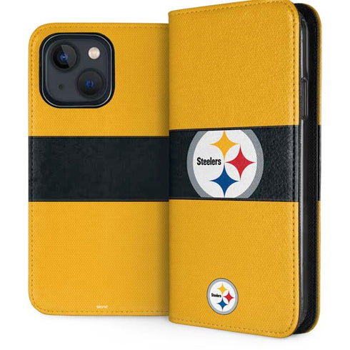 NFL Pittsburgh Steelers Zone Block iPhone 14 Folio Case