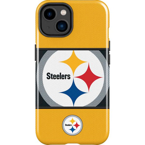 NFL Pittsburgh Steelers Zone Block iPhone 14 Plus Impact Case