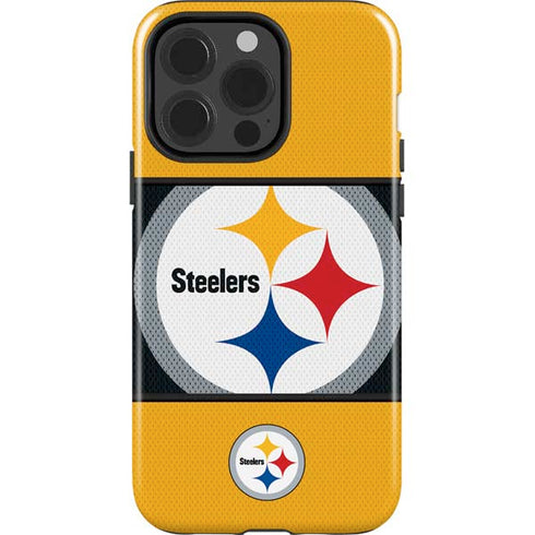 NFL Pittsburgh Steelers Zone Block iPhone 15 Pro Impact Case