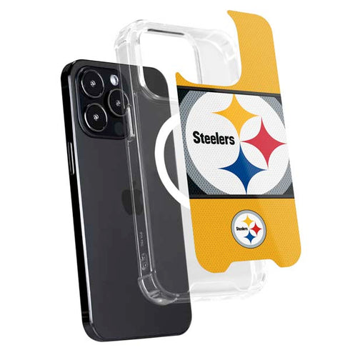 NFL Pittsburgh Steelers Zone Block iPhone 15 Pro MagSafe Case