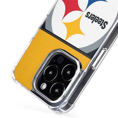 NFL Pittsburgh Steelers Zone Block iPhone 15 Pro Max MagSafe Case