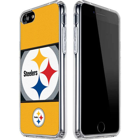 NFL Pittsburgh Steelers Zone Block iPhone SE (2nd & 3rd Gen) Clear Case