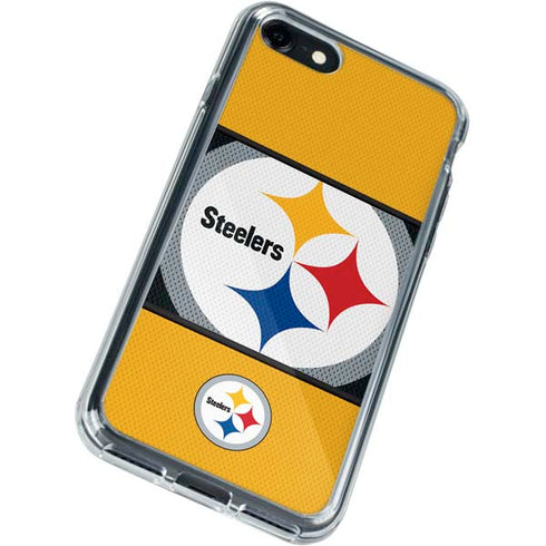 NFL Pittsburgh Steelers Zone Block iPhone SE (2nd & 3rd Gen) Clear Case