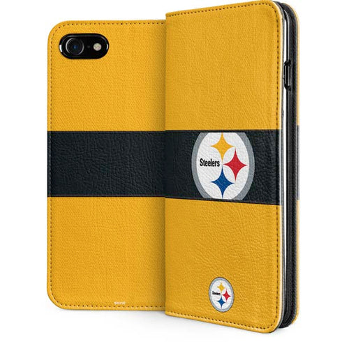 NFL Pittsburgh Steelers Zone Block iPhone SE (2nd & 3rd Gen) Folio Case