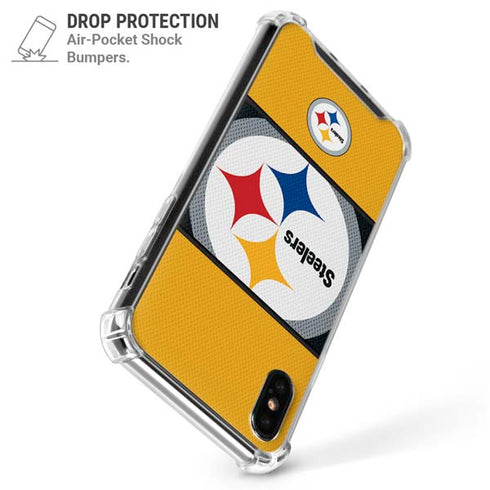 NFL Pittsburgh Steelers Zone Block iPhone XS Max Clear Case