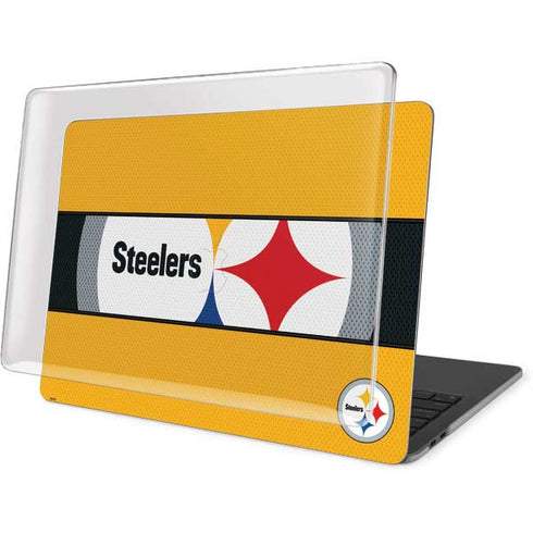 NFL Pittsburgh Steelers Zone Block MacBook Pro 13in (2020) Case plus Skin
