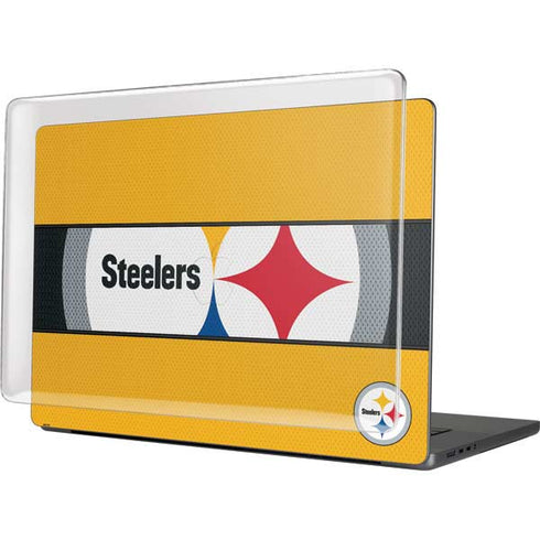 NFL Pittsburgh Steelers Zone Block MacBook Pro 16in (2021-25) Case plus Skin