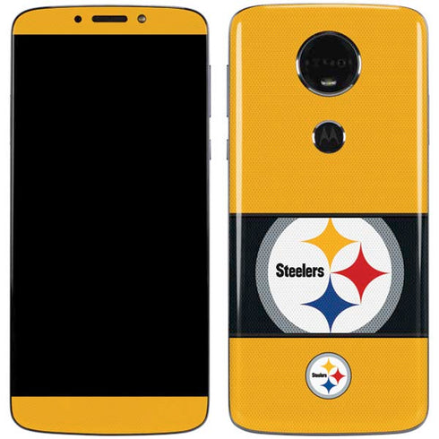 NFL Pittsburgh Steelers Zone Block Moto E5 Plus Skin