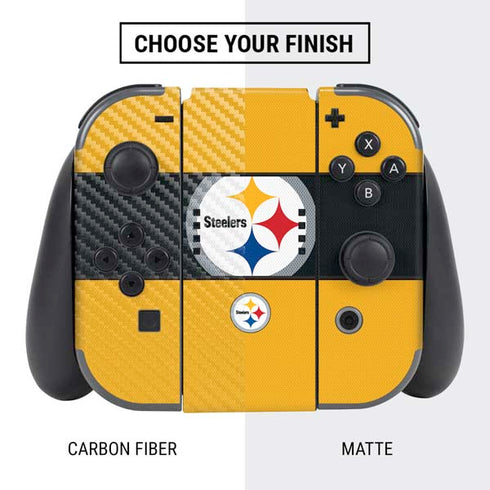 NFL Pittsburgh Steelers Zone Block Nintendo Switch Bundle Skin