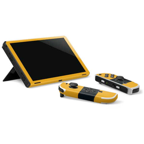 NFL Pittsburgh Steelers Zone Block Nintendo Switch OLED (2021) Skin