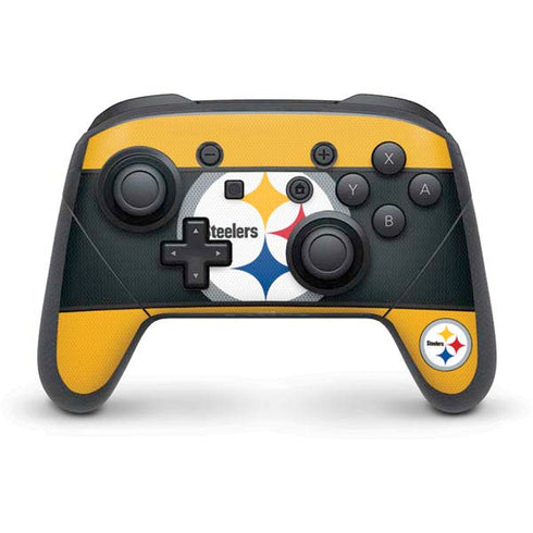 NFL Pittsburgh Steelers Zone Block Nintendo Switch Pro Controller Skin