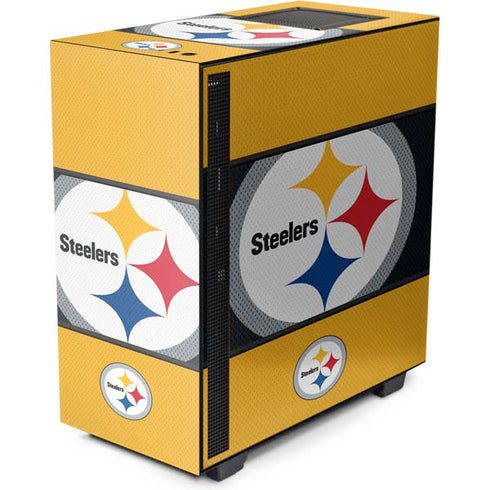 NFL Pittsburgh Steelers Zone Block NZXT H510 Compact ATX Mid-Tower Case Skin
