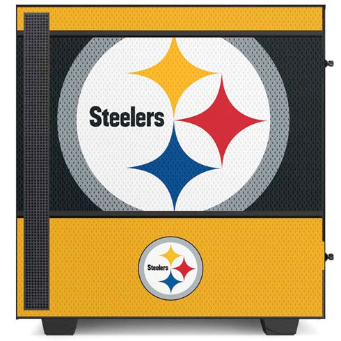 NFL Pittsburgh Steelers Zone Block NZXT H510 Compact ATX Mid-Tower Case Skin