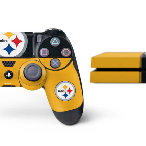 NFL Pittsburgh Steelers Zone Block PS4 Console and Controller Bundle Skin