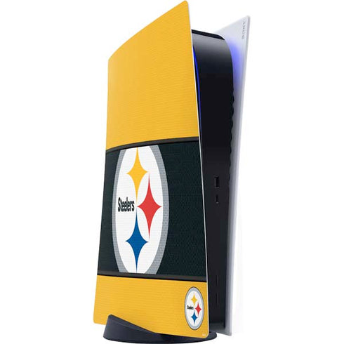 NFL Pittsburgh Steelers Zone Block PS5 Digital Edition Console Skin