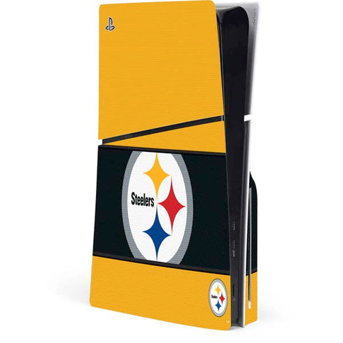 NFL Pittsburgh Steelers Zone Block PS5 Slim Disk Console Skin