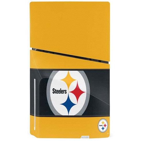 NFL Pittsburgh Steelers Zone Block PS5 Slim Disk Console Skin