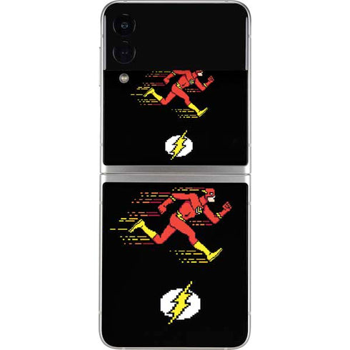 DC Comics The Flash Pixelated Running Pose Galaxy Z Flip3 5G Skin