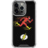 DC Comics The Flash Pixelated Running Pose iPhone 14 Pro Clear Case