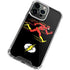 DC Comics The Flash Pixelated Running Pose iPhone 14 Pro Clear Case