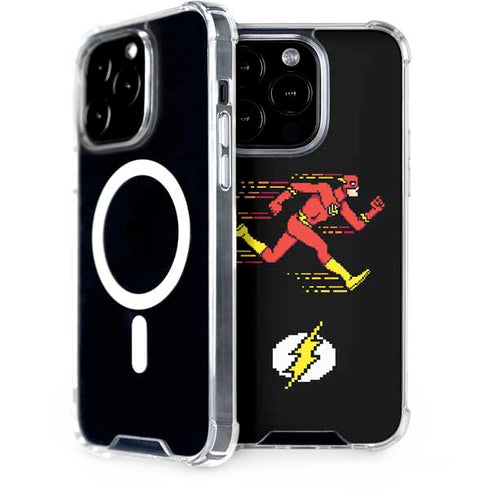 DC Comics The Flash Pixelated Running Pose iPhone 15 Pro MagSafe Case
