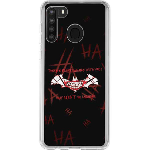 DC Comics The Joker Plenty Wrong With Me Galaxy A21 Clear Case