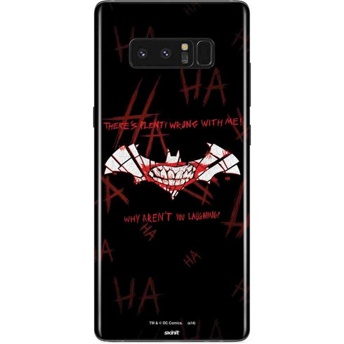 DC Comics The Joker Plenty Wrong With Me Galaxy Note 8 Skin