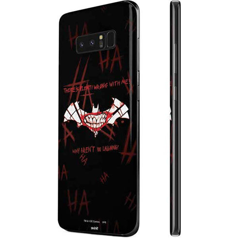 DC Comics The Joker Plenty Wrong With Me Galaxy Note 8 Skin