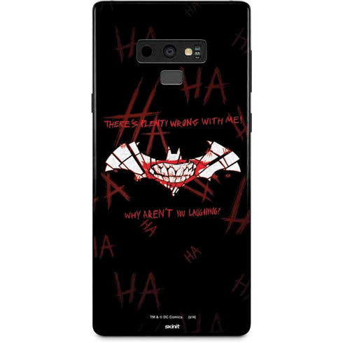 DC Comics The Joker Plenty Wrong With Me Galaxy Note 9 Skin