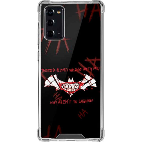 DC Comics The Joker Plenty Wrong With Me Galaxy Note20 5G Clear Case