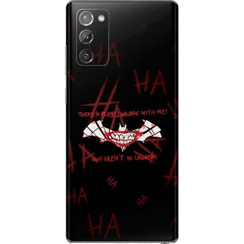 DC Comics The Joker Plenty Wrong With Me Galaxy Note20 5G Skin