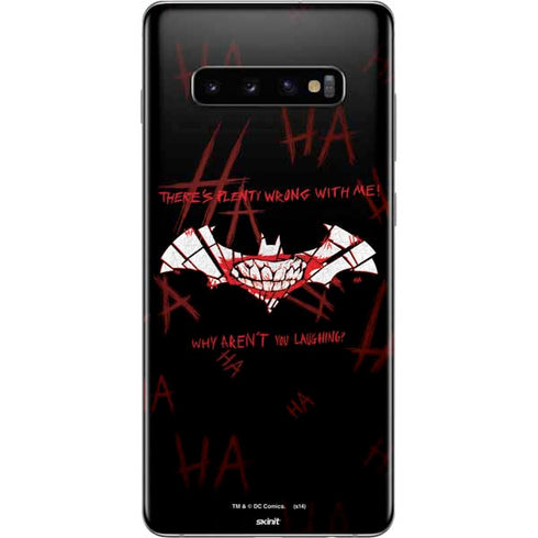 DC Comics The Joker Plenty Wrong With Me Galaxy S10 Plus Skin