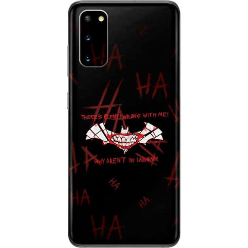 DC Comics The Joker Plenty Wrong With Me Galaxy S20 Skin