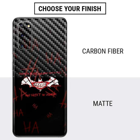 DC Comics The Joker Plenty Wrong With Me Galaxy S20 Skin