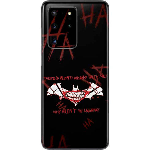 DC Comics The Joker Plenty Wrong With Me Galaxy S20 Ultra 5G Skin