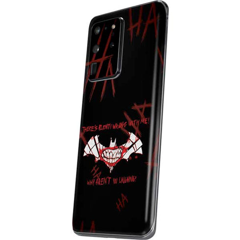 DC Comics The Joker Plenty Wrong With Me Galaxy S20 Ultra 5G Skin